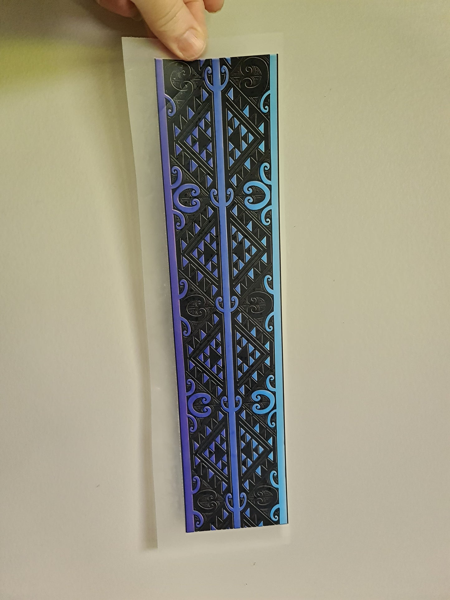 Custom Maori design Iron on DTF 30cm for clothing band