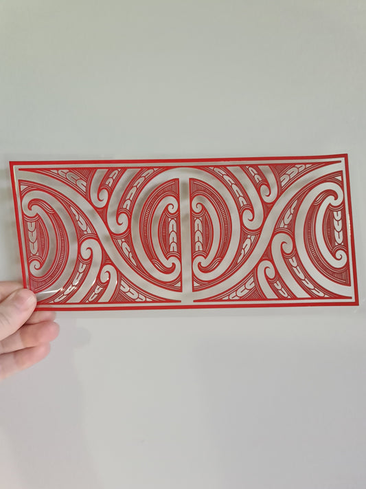UV dtf Maori design 23cmx11cm 16oz wrap #762