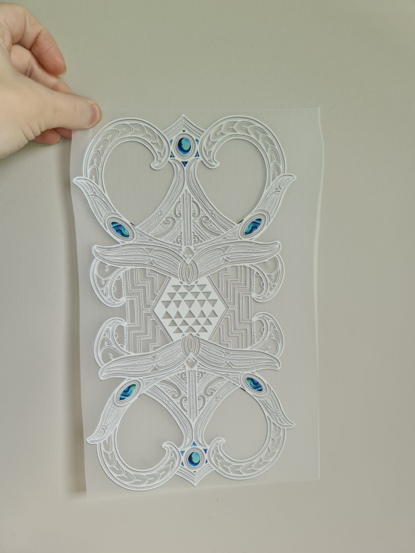 Sublimation custom Maori design Iron on 30cm