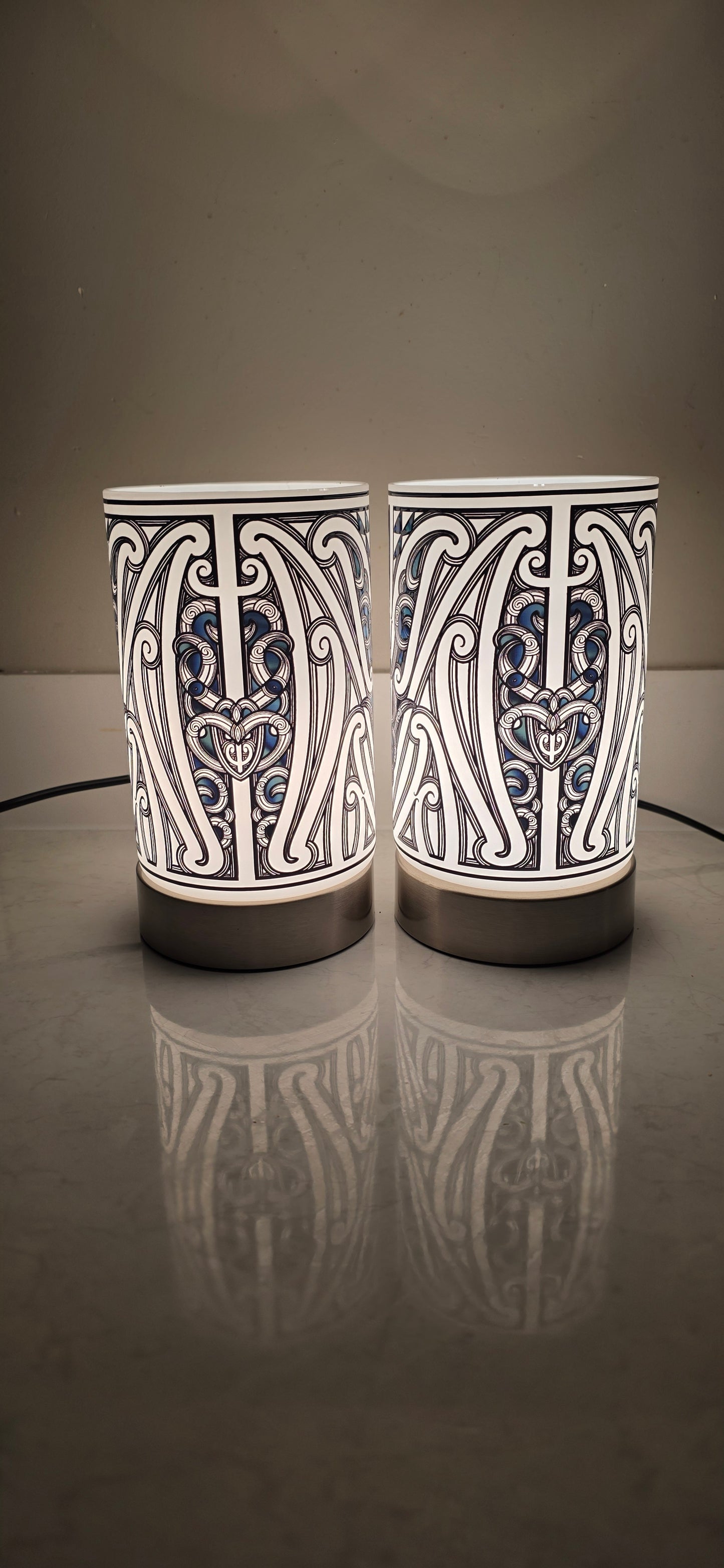 Maori design touch lamp - set 2 lamps (pre-order)