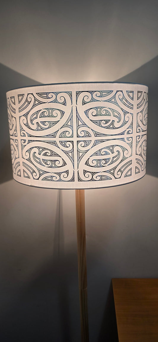 Maori Design Floor Lamp - Paua design -PRE-ORDER
