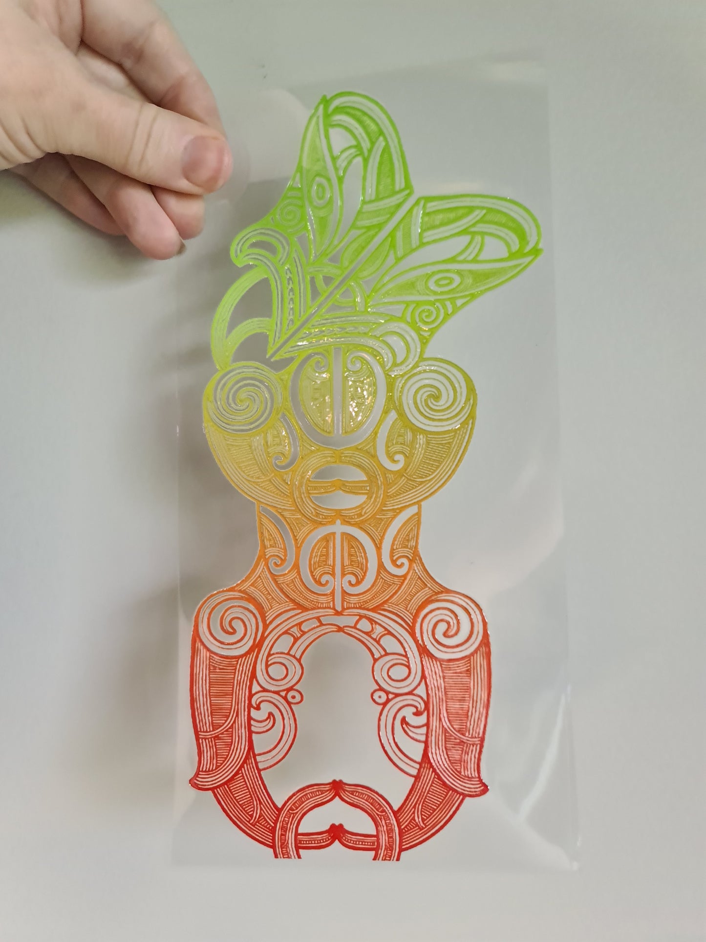 UV dtf Maori design 23cmx11cm 16oz wrap #1131
