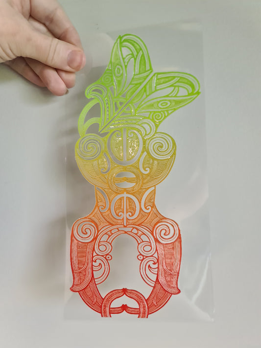 UV dtf Maori design 23cmx11cm 16oz wrap #1131