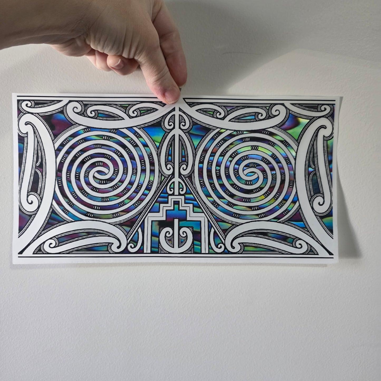 Maori design Iron on DTF 30cmx14cm