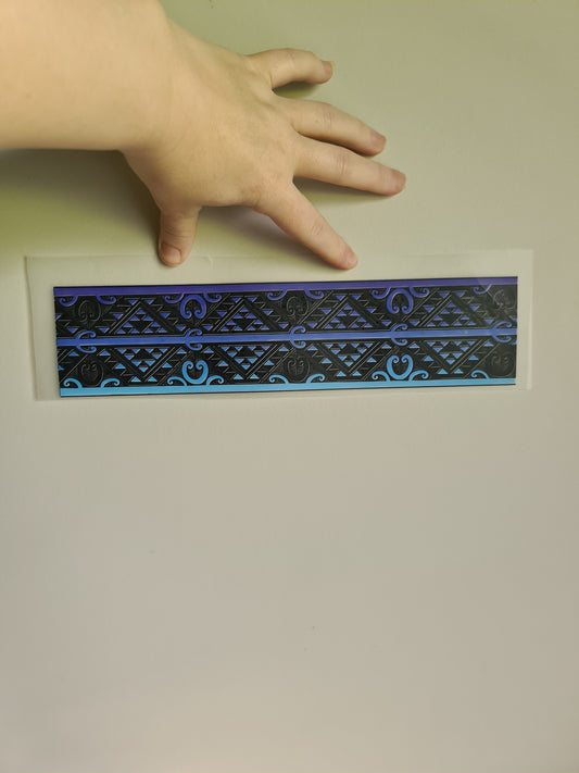 Custom Maori design Iron on DTF 30cm for clothing band