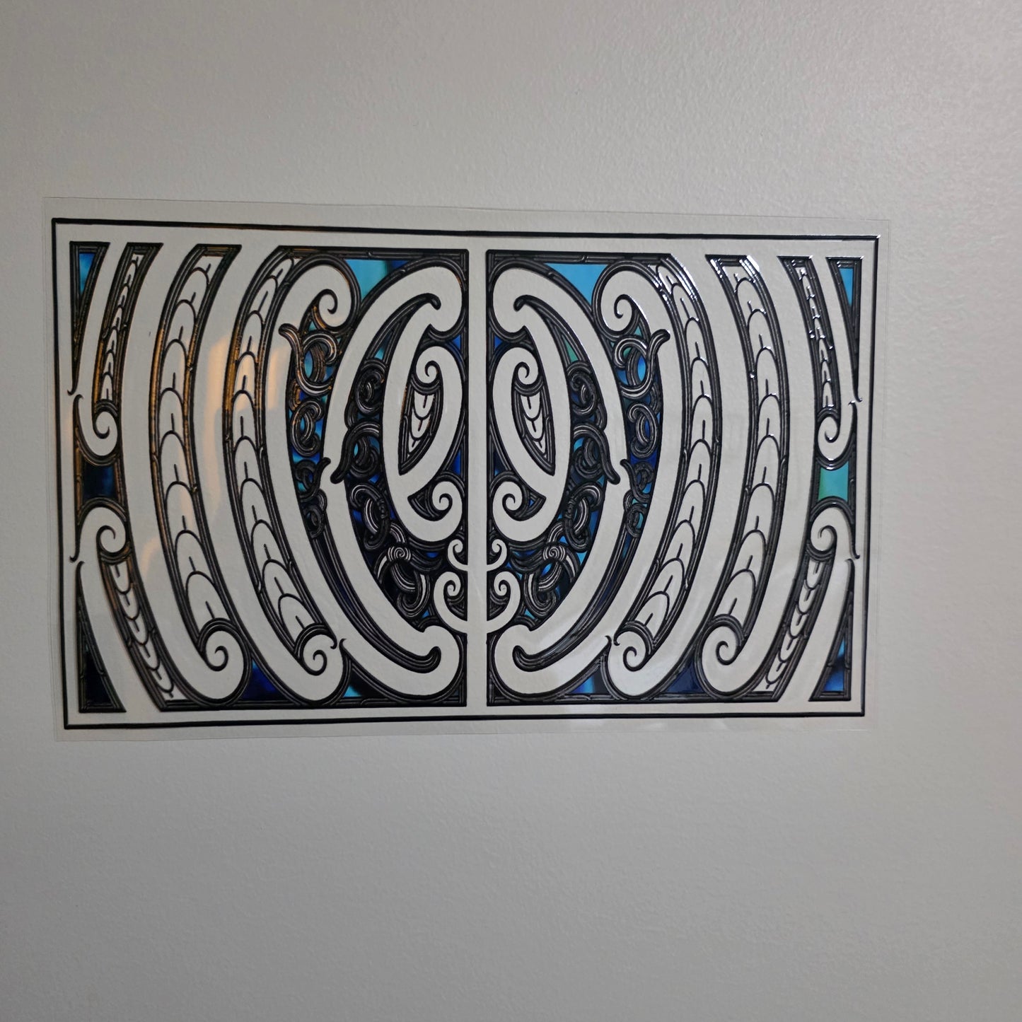XL UV DTF DECAL MAORI DESIGN 28CMX17CM for touch lamps #243