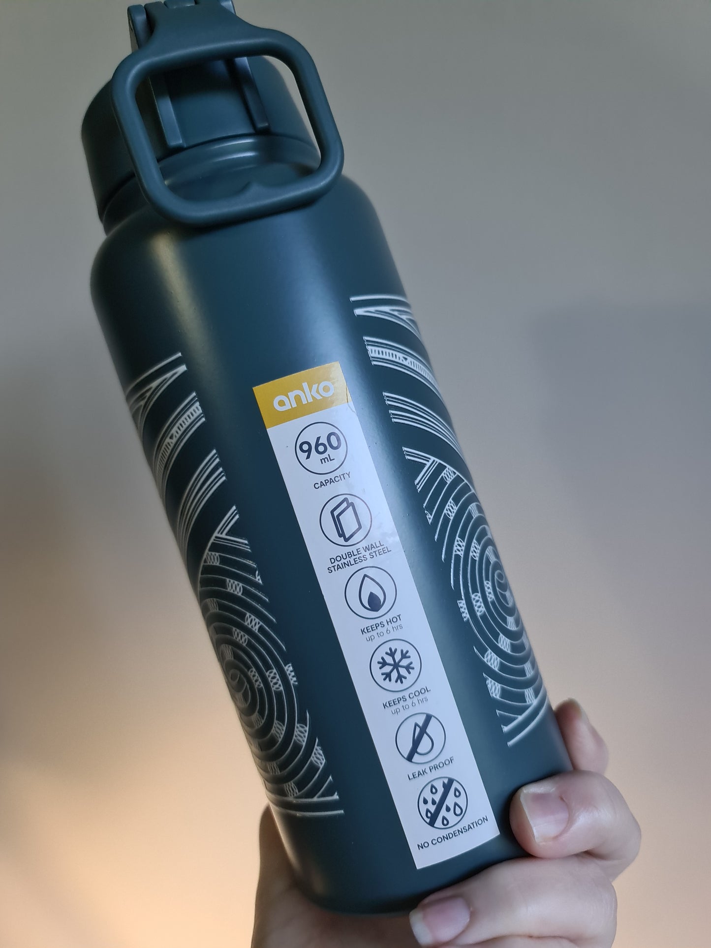 Custom Maori design Drink Bottle