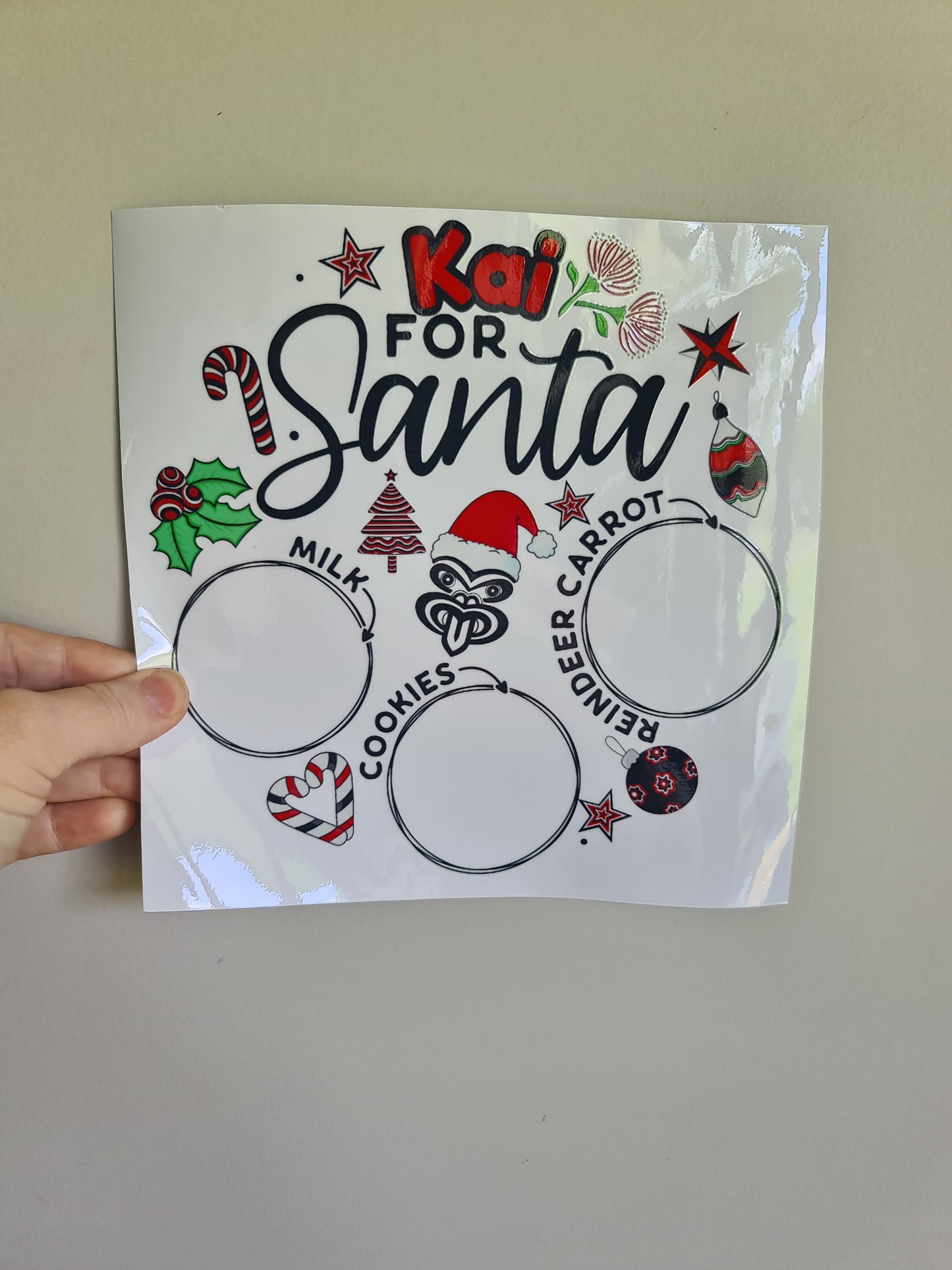 Kai for Santa Plate UV DTF 20cm
