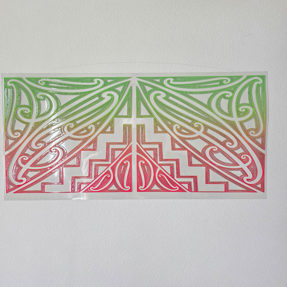 30cmx 15cm size UV DTF DECAL MAORI DESIGN for Table lamps #33
