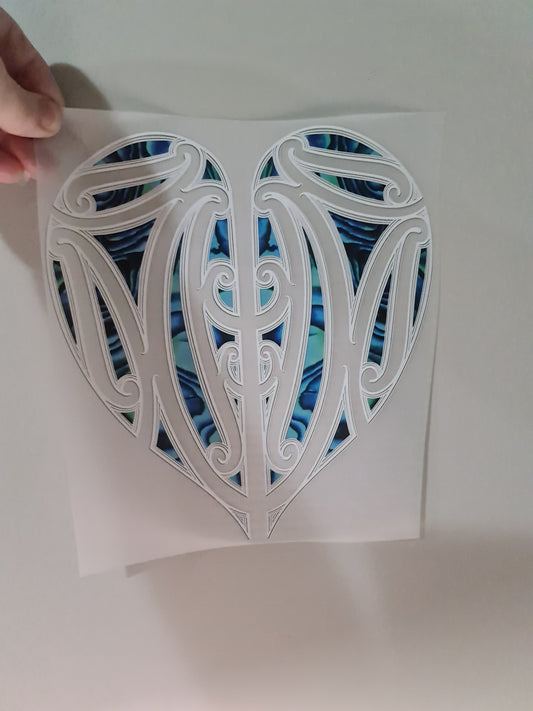 Kids clothing Sublimation custom Maori design Iron on HTV 23cm