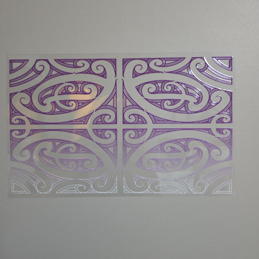XL UV DTF DECAL MAORI DESIGN 28CMX17CM for touch lamps #269