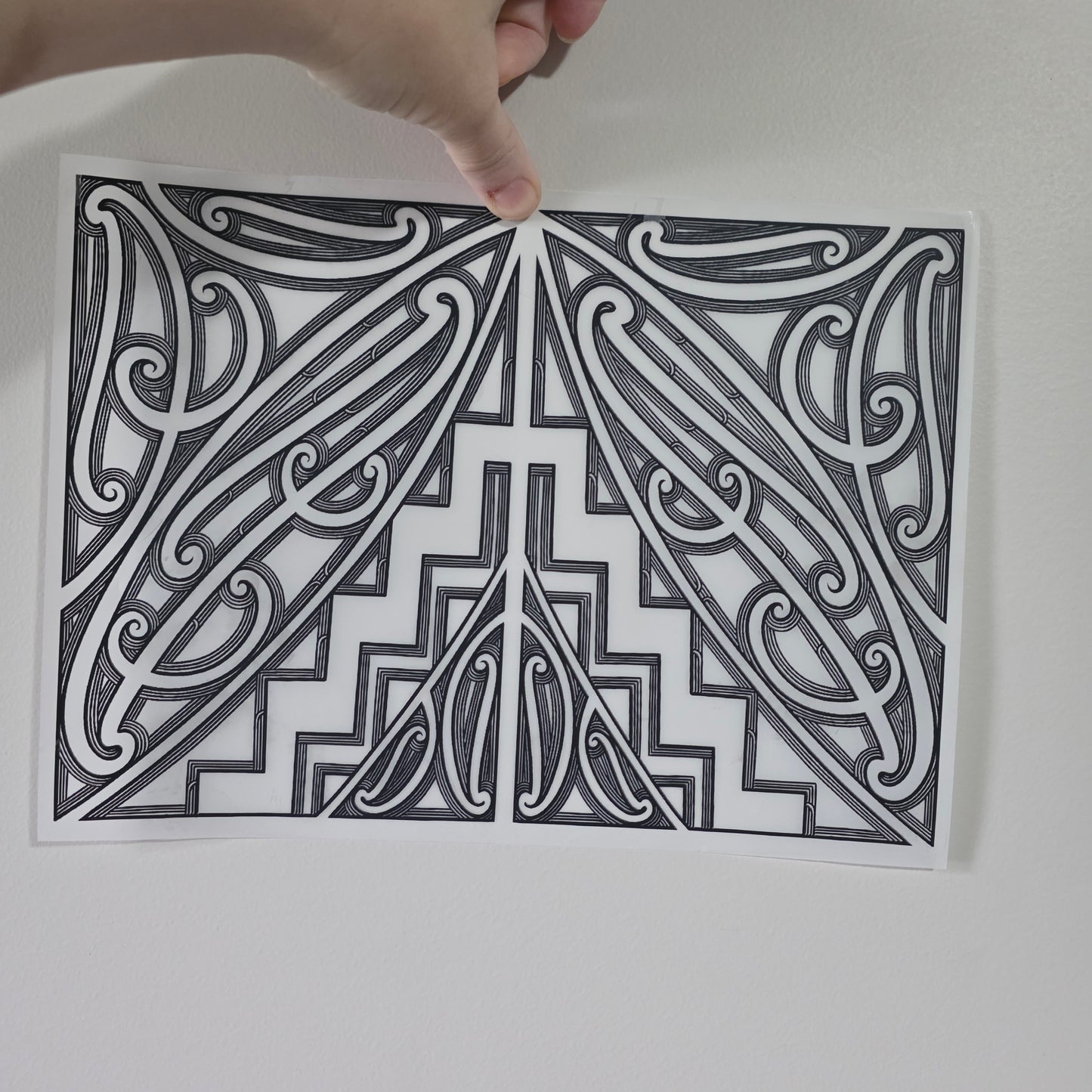 Maori design Iron on DTF 30cmx21cm