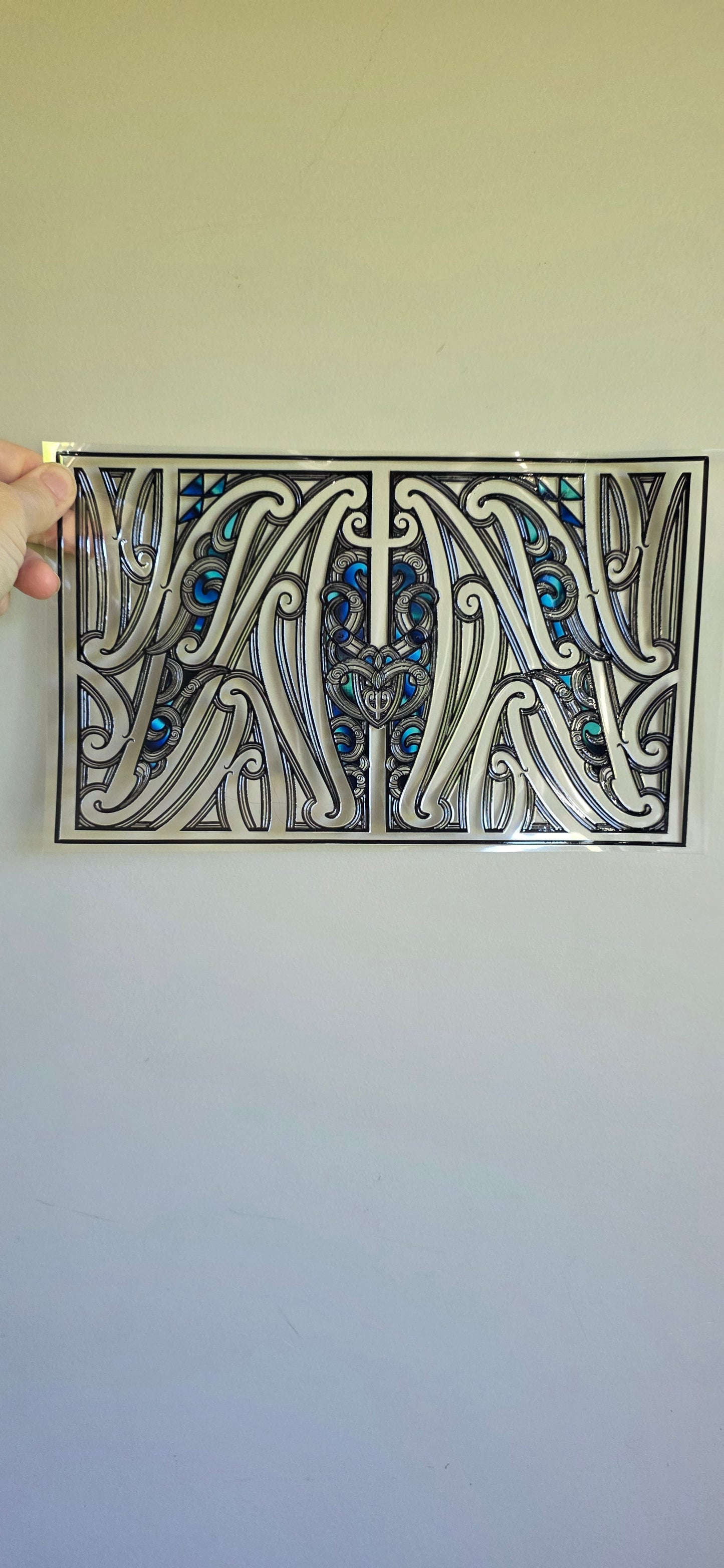 XL UV DTF DECAL MAORI DESIGN 28CMX17CM for touch lamps #189