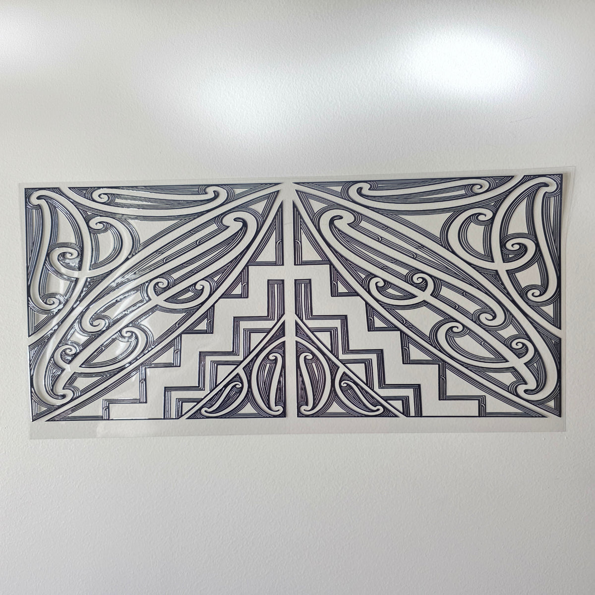 XL UV DTF DECAL MAORI DESIGN 38CMX17CM for touch lamps #79