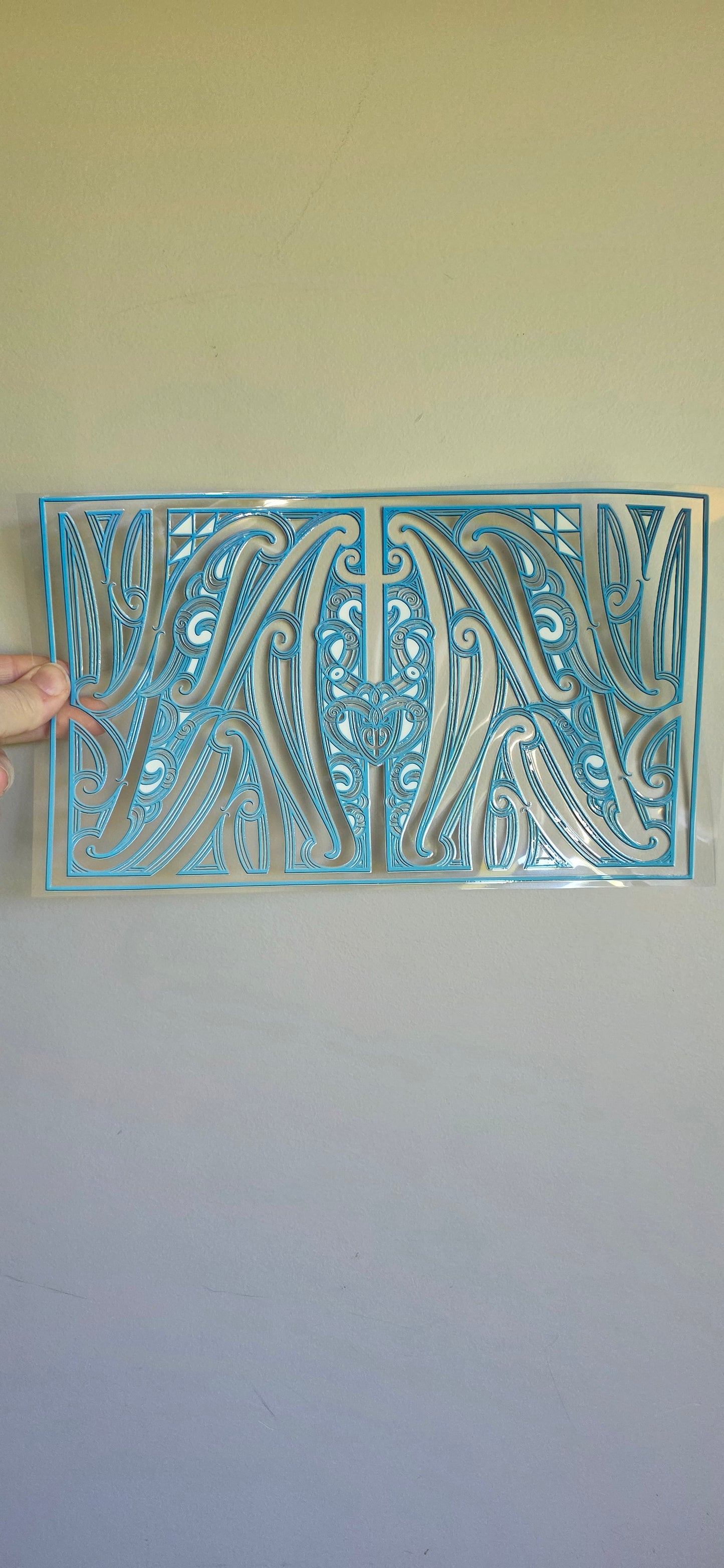 XL UV DTF DECAL MAORI DESIGN 28CMX17CM for touch lamps #191