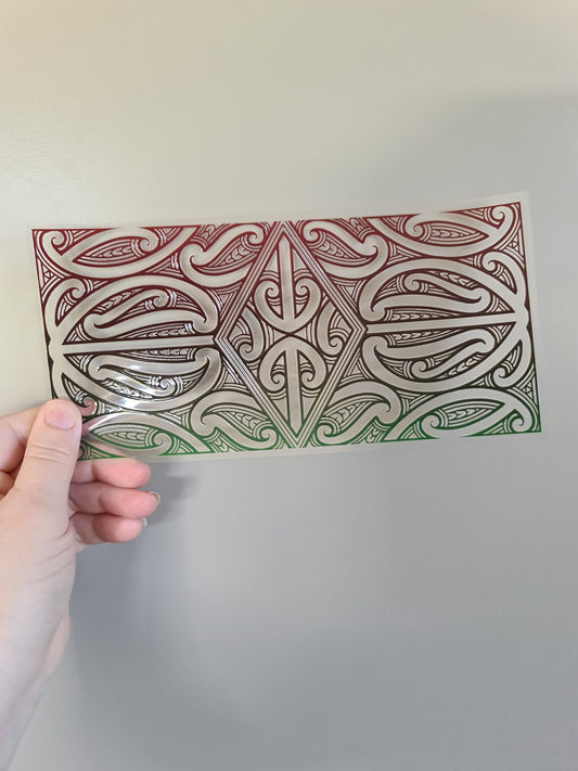 Uv dtf Maori design 23cmx11cm 16oz wrap #238