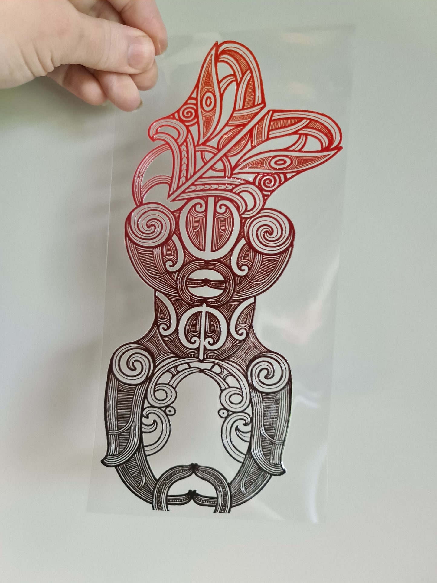 UV dtf Maori design 23cmx11cm 16oz wrap #1132