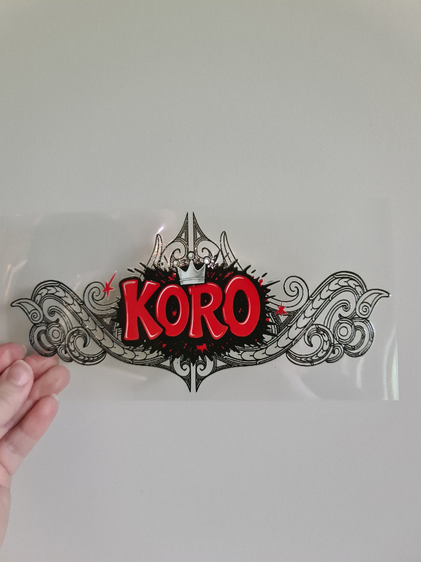 UV dtf Maori design 23cmx11cm 16oz wrap #1039 koro