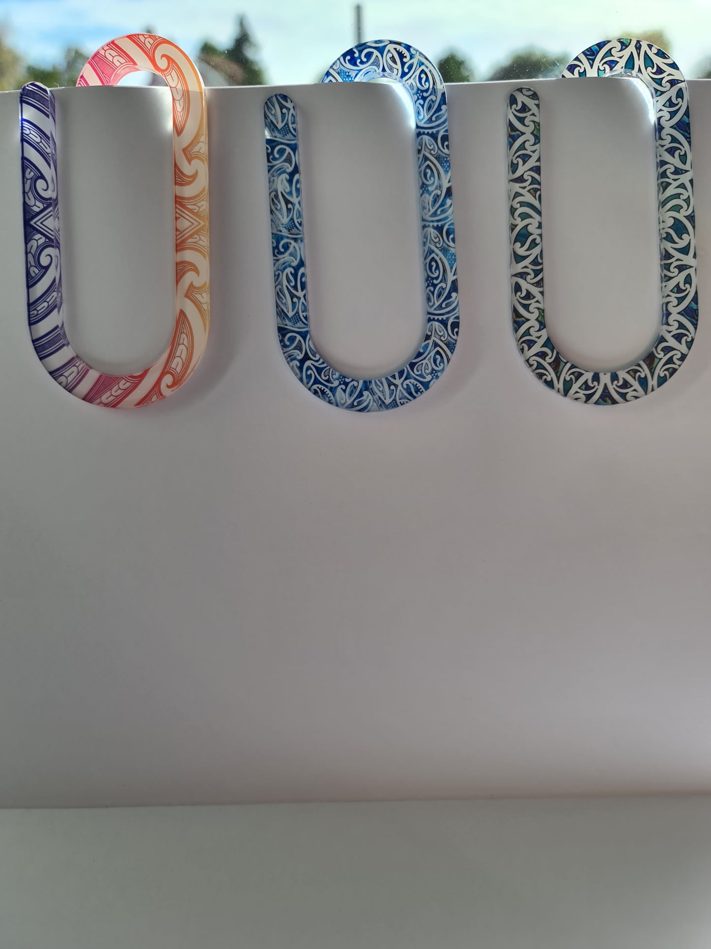 Custom Maori designs Jumbo paperclip bookmark