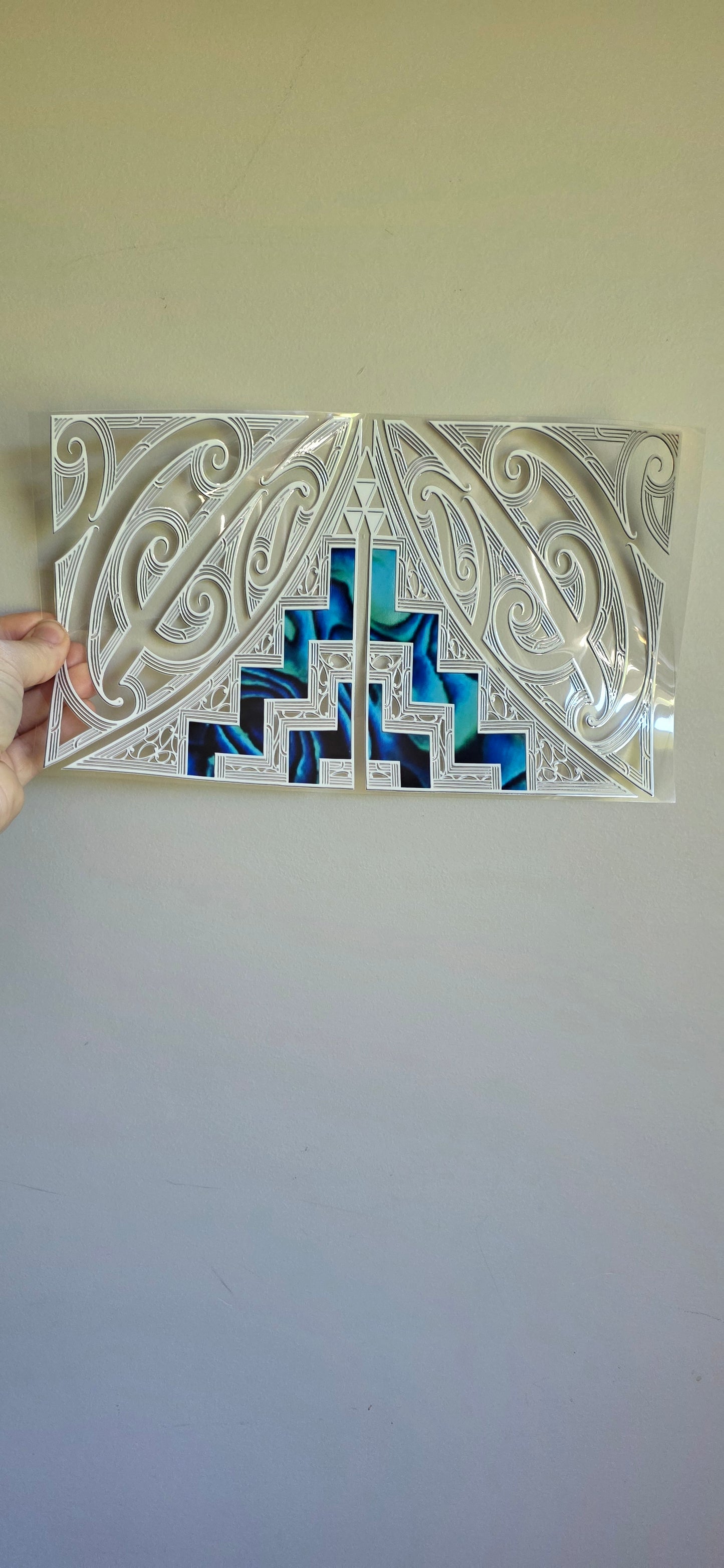 XL UV DTF DECAL MAORI DESIGN 28CMX17CM for touch lamps #206