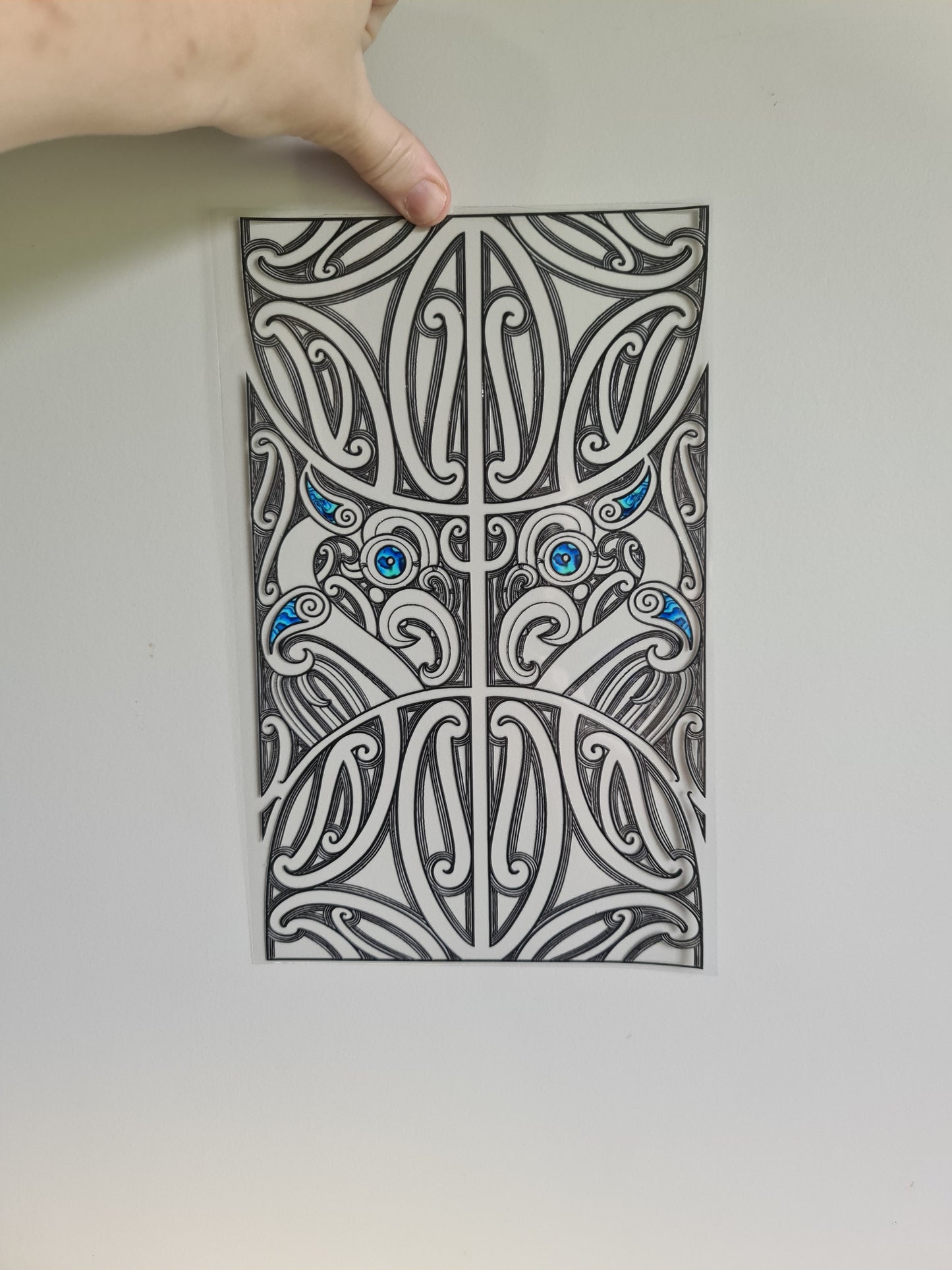XL UV DTF DECAL MAORI DESIGN 28CMX17CM for touch lamps #124