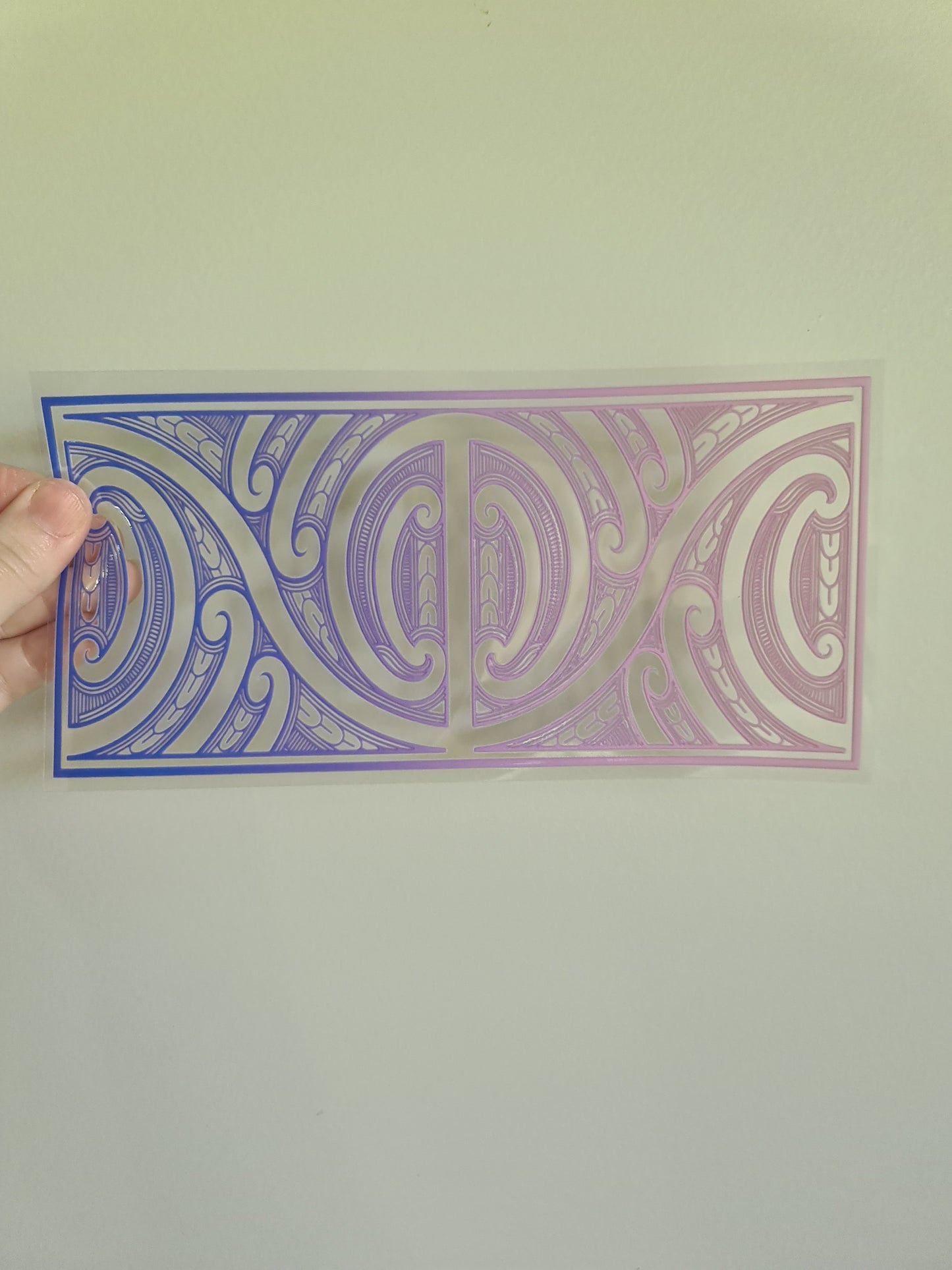 UV dtf Maori design 23cmx11cm 16oz wrap #729