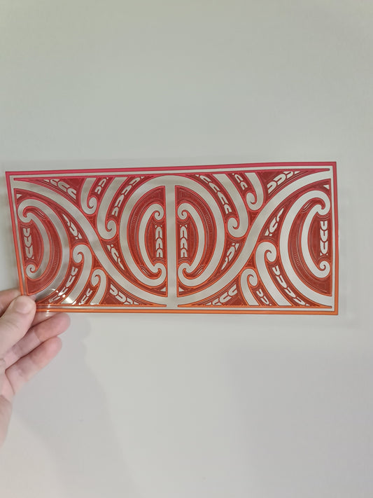 UV dtf Maori design 23cmx11cm 16oz wrap #783