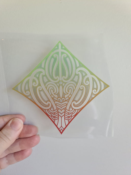 UV dtf Maori design mini size 13cm