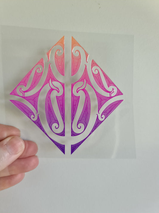 UV dtf Maori design mini size 11cmx11cm #931