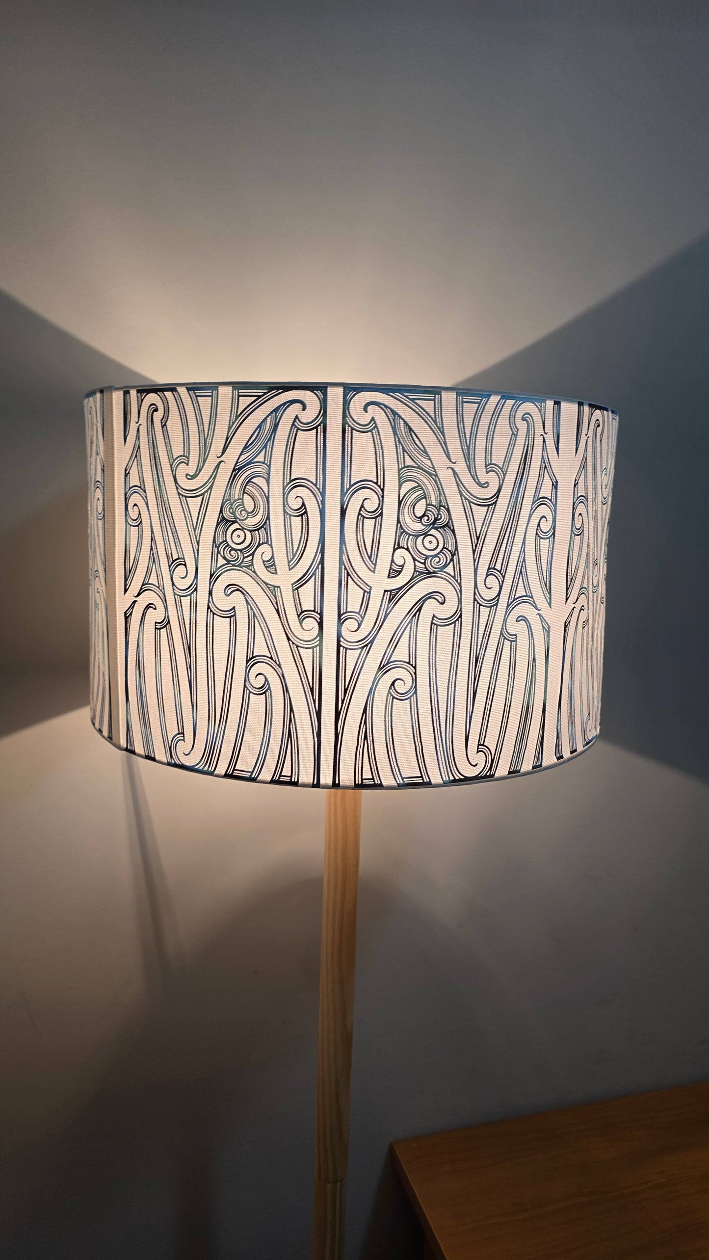 Maori Design Floor Lamp - Paua PRE-ORDER