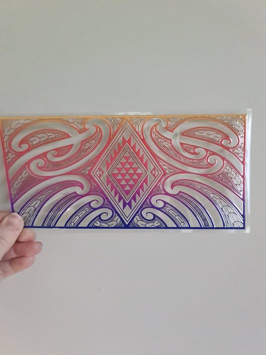 UV dtf Maori design 23cmx11cm 16oz wrap #1063