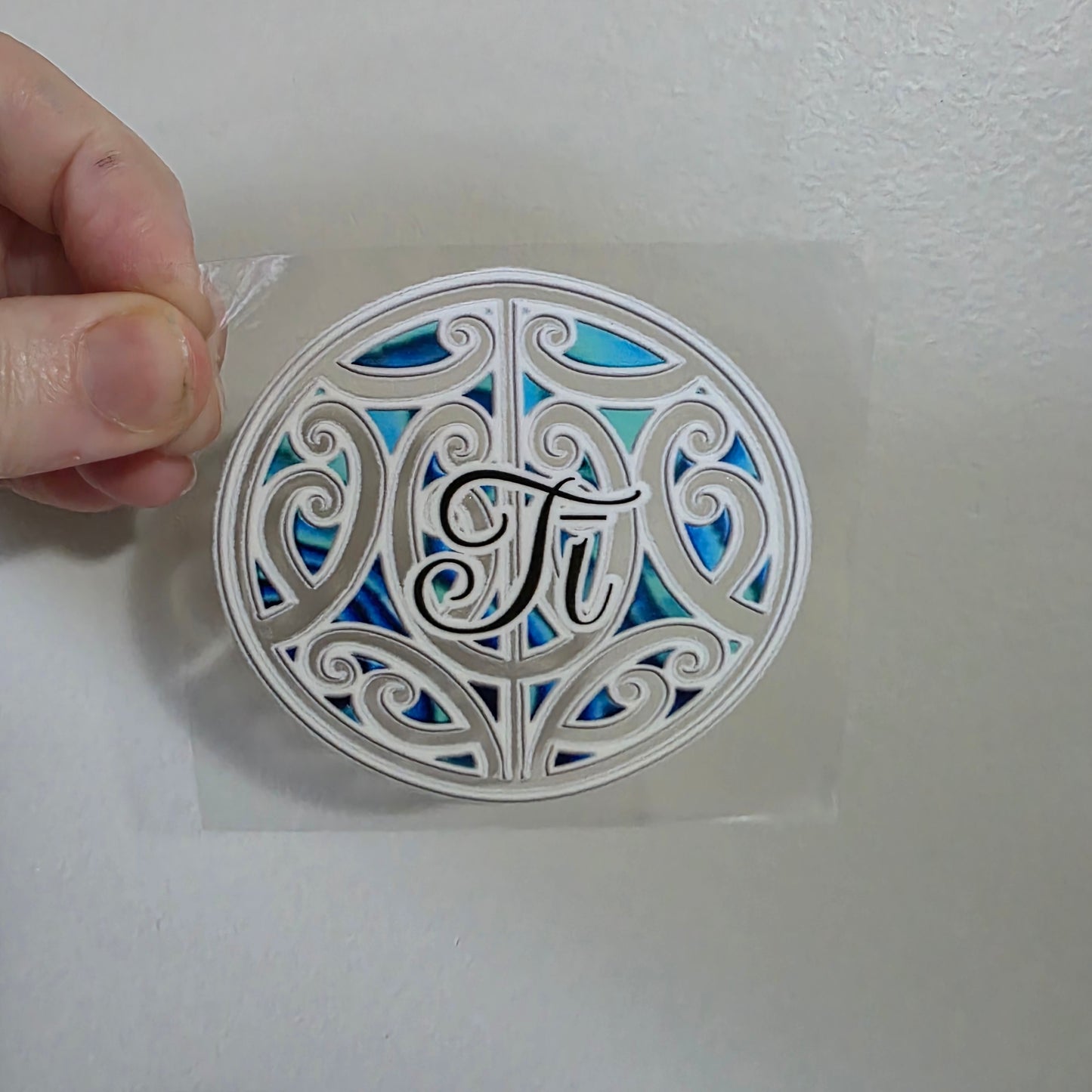 Uv dtf transfer Maori design 8cm Tī (tea)