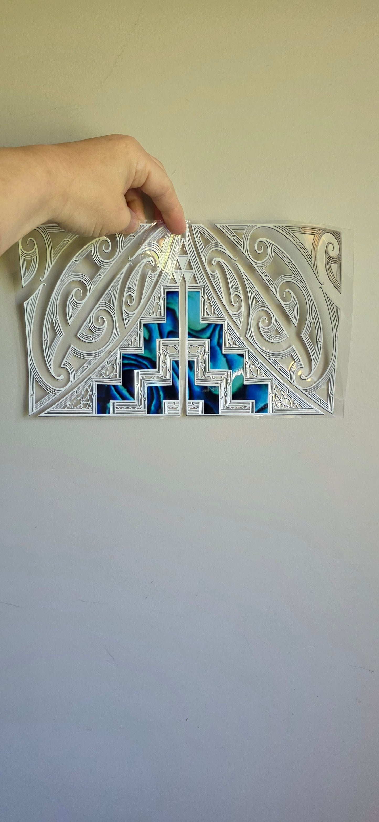 XL UV DTF DECAL MAORI DESIGN 28CMX17CM for touch lamps #206