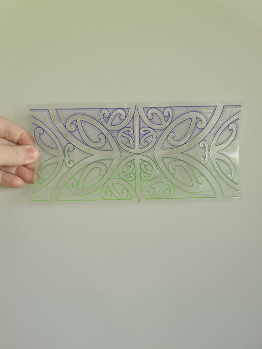 UV dtf Maori design 23cmx11cm 16oz wrap #682