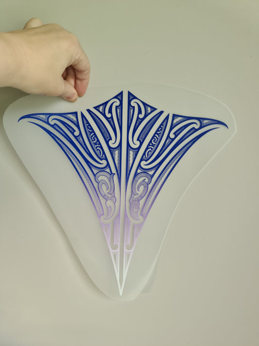 Sublimation custom Maori design Iron on 30cm