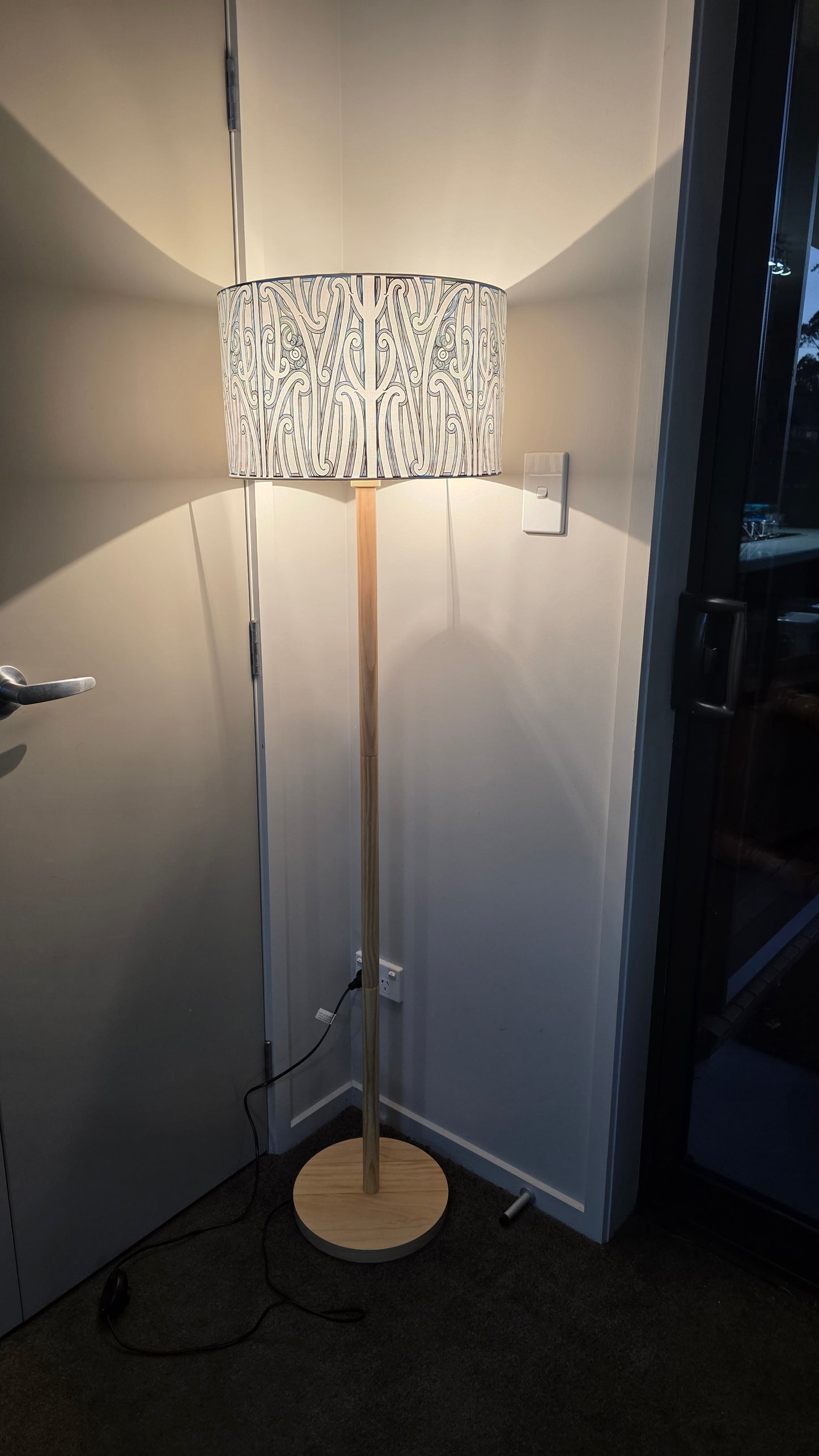 Maori Design Floor Lamp - Paua PRE-ORDER