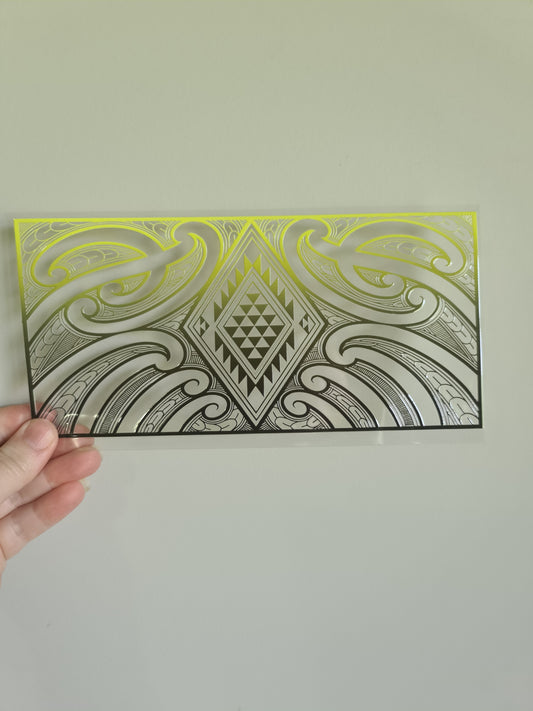 UV dtf Maori design 23cmx11cm 16oz wrap #667