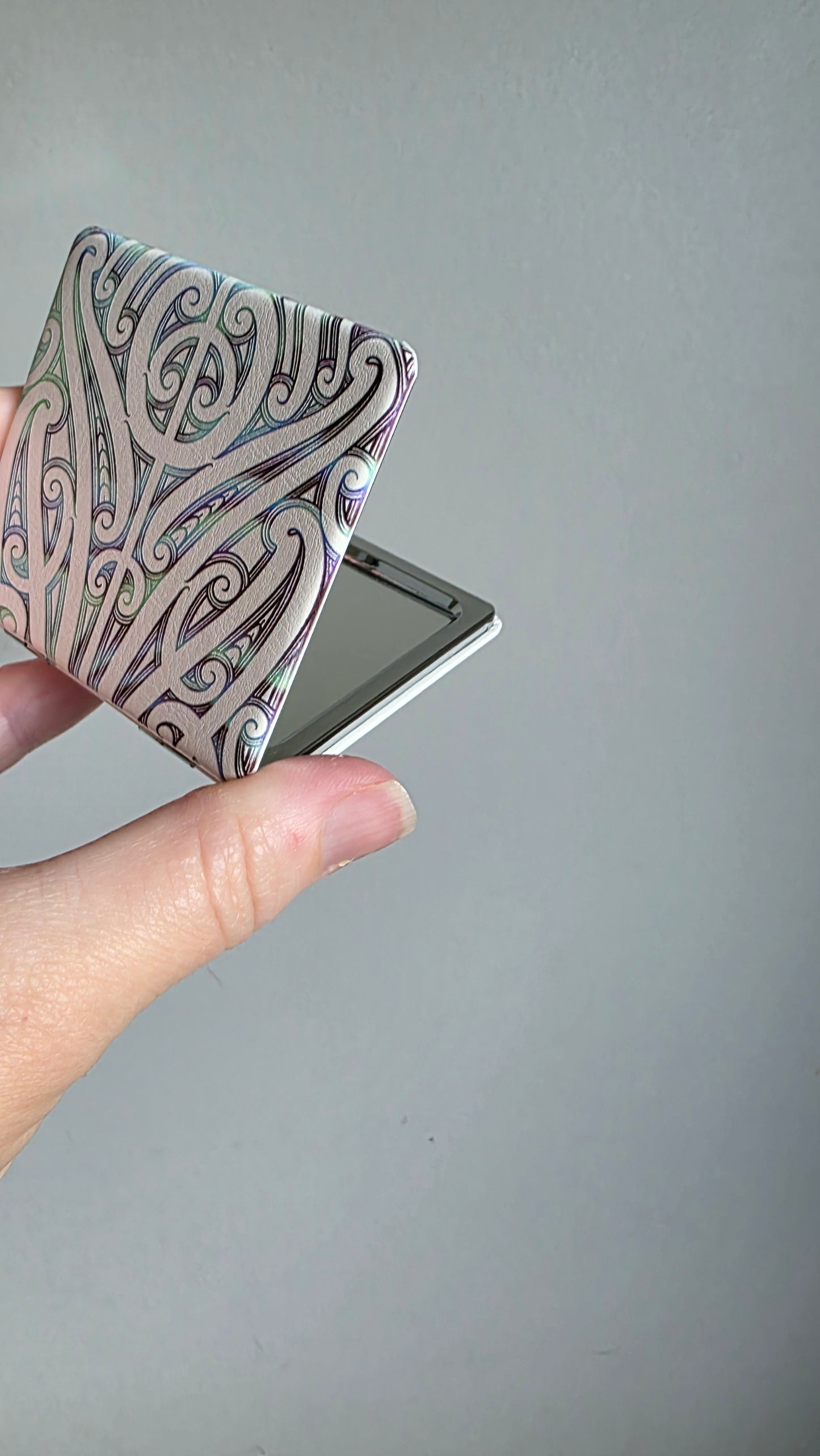 Maori design pocket mirror