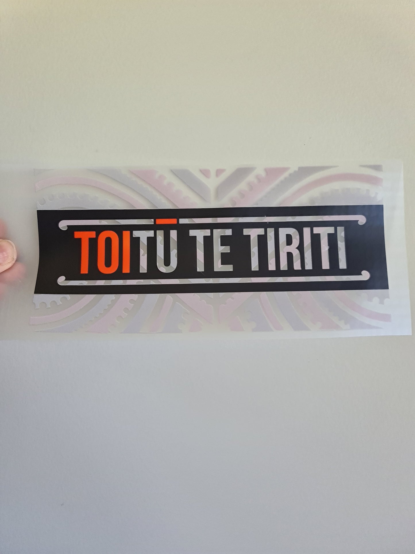 Sublimation custom Maori design Iron on 30cm