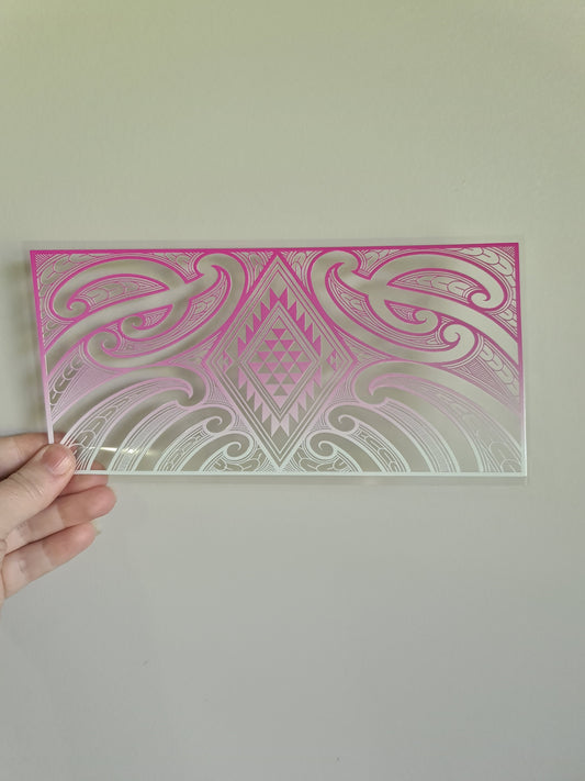 UV dtf Maori design 23cmx11cm 16oz wrap #625