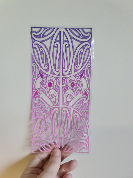 UV dtf Maori design 23cmx11cm 16oz wrap #882