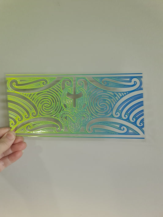 UV dtf transfer Maori design 23cmx11cm 16oz wrap #1238