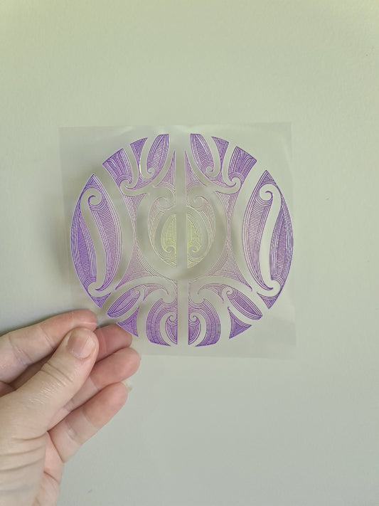 UV dtf Maori design mini size 11cmx11cm #537