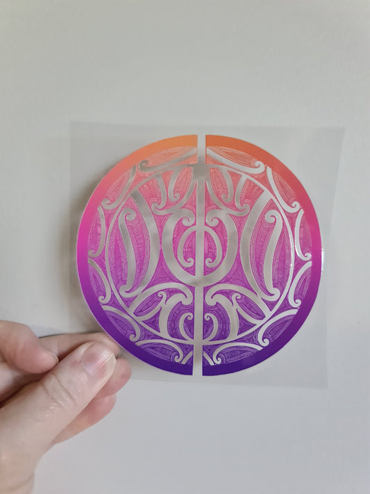 UV dtf Maori design mini size 11cmx11cm #942