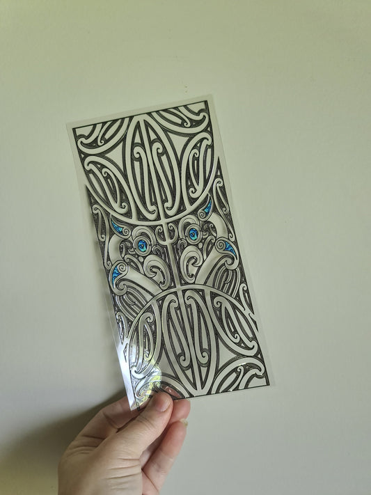 UV dtf Maori design 23cmx11cm 16oz wrap #626