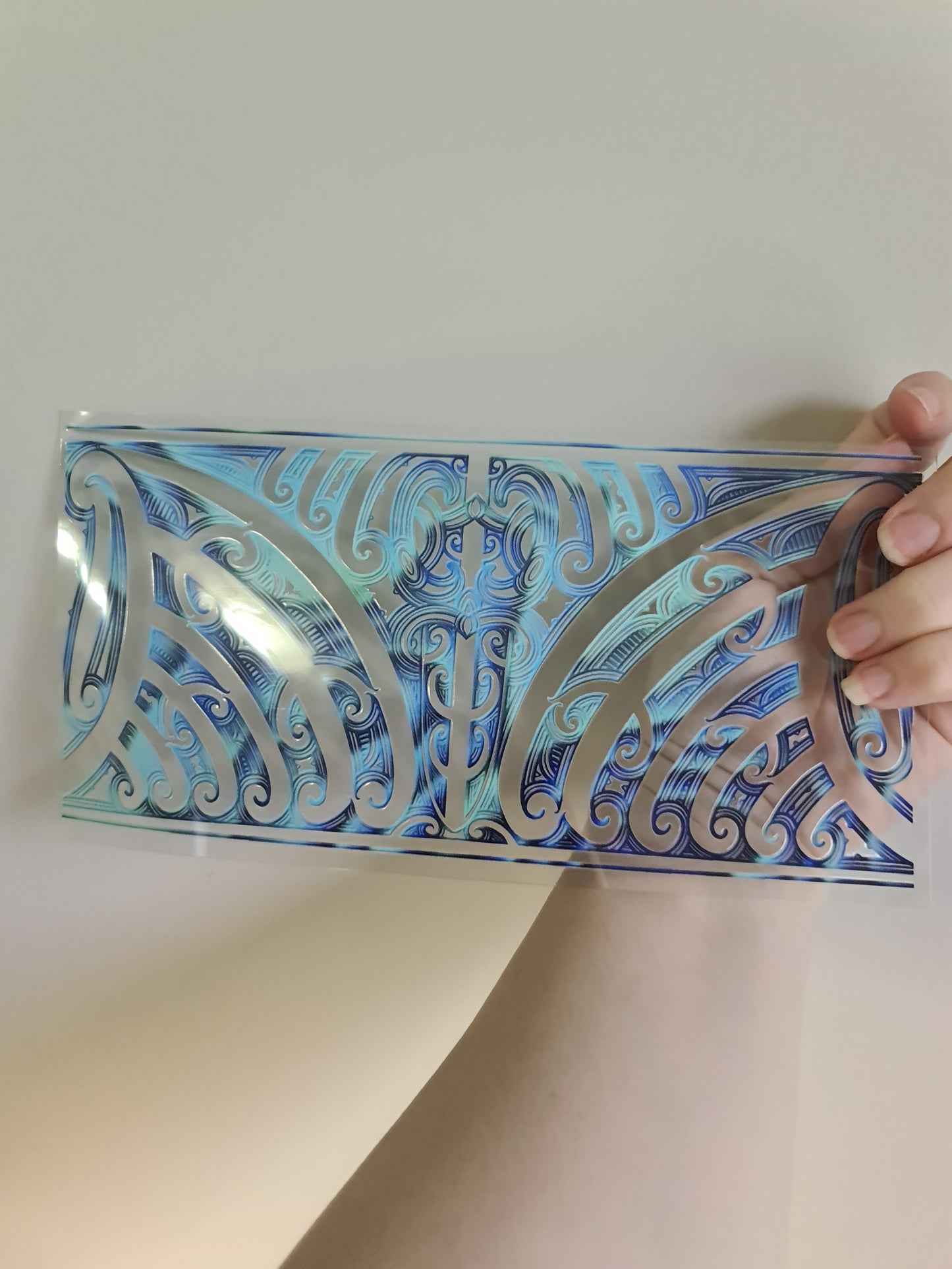UV dtf transfer Maori design 23cmx11cm 16oz wrap #1175