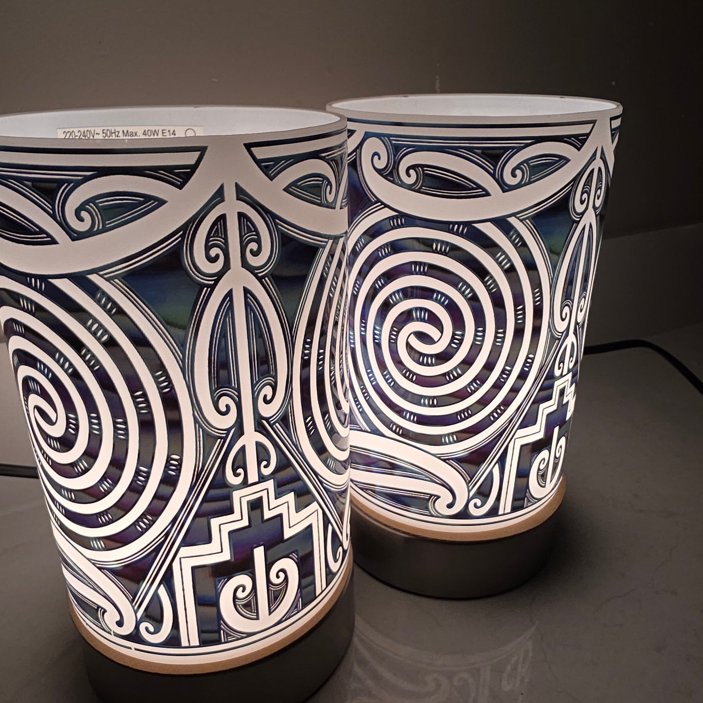 Maori design touch lamp - set 2 lamps (pre-order)