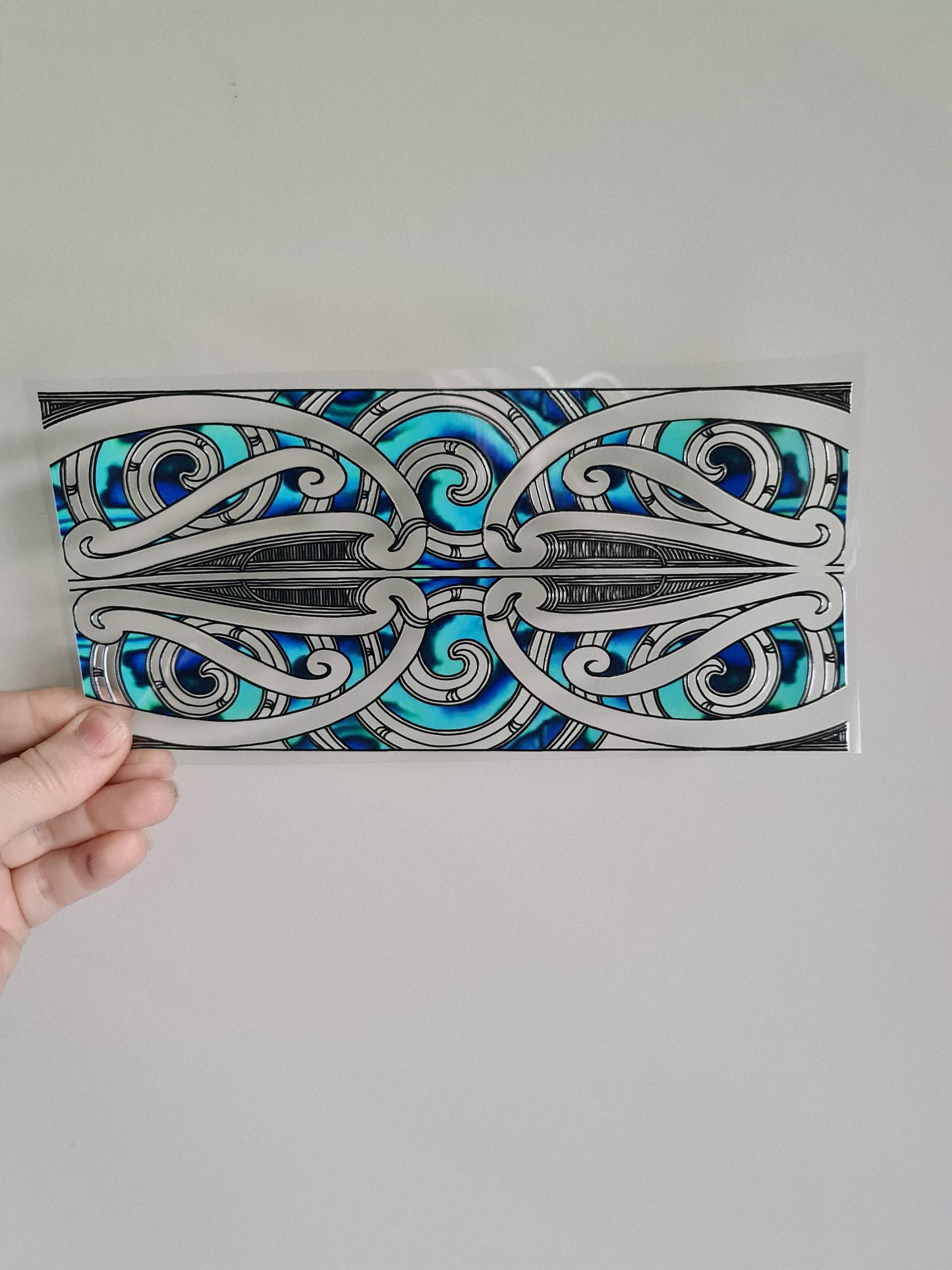 UV dtf Maori design 23cmx11cm 16oz wrap #1147