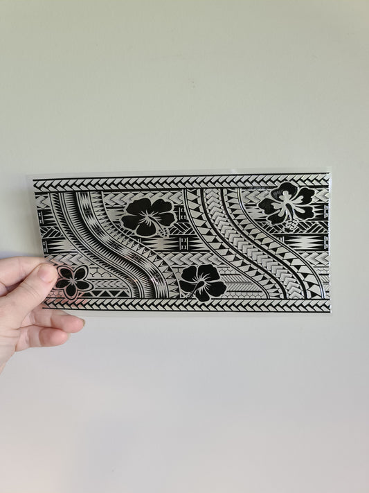 UV dtf Maori design 23cmx11cm 16oz wrap #1157
