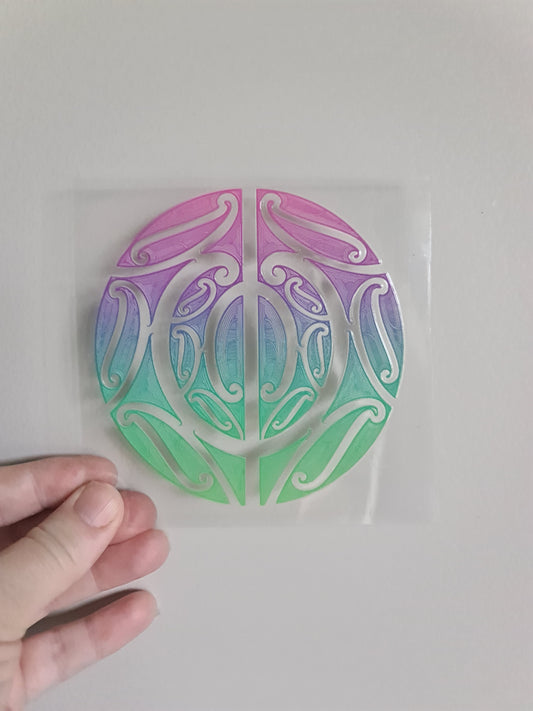 UV dtf Maori design mini size 11cmx11cm #438